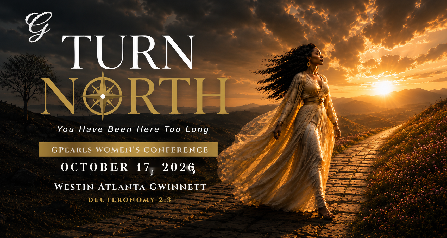 Turn North G-Pearls Women’s Conference hero artwork